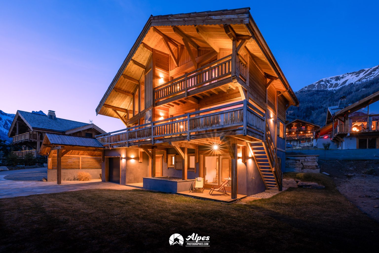 Vu extérieur du chalet